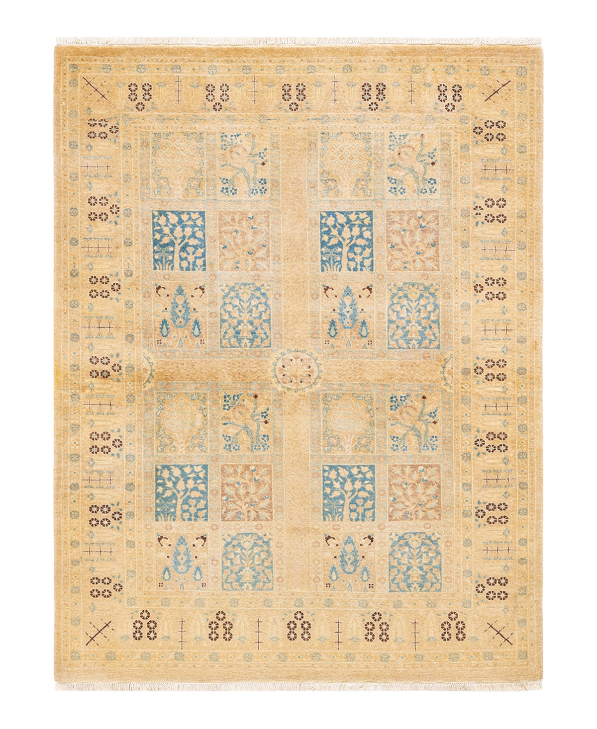 Closeout! Adorn Hand Woven Rugs Mogul M149438 4'4in x 5'9in Area Rug - Ivory