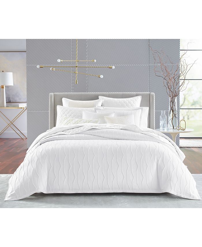 Hotel Collection Shifted Diamond Duvet Cover, King, Created for Macy's