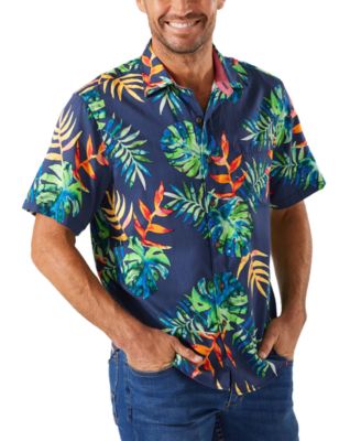 Rhapsody Blues Short-Sleeve Camp Shirt 