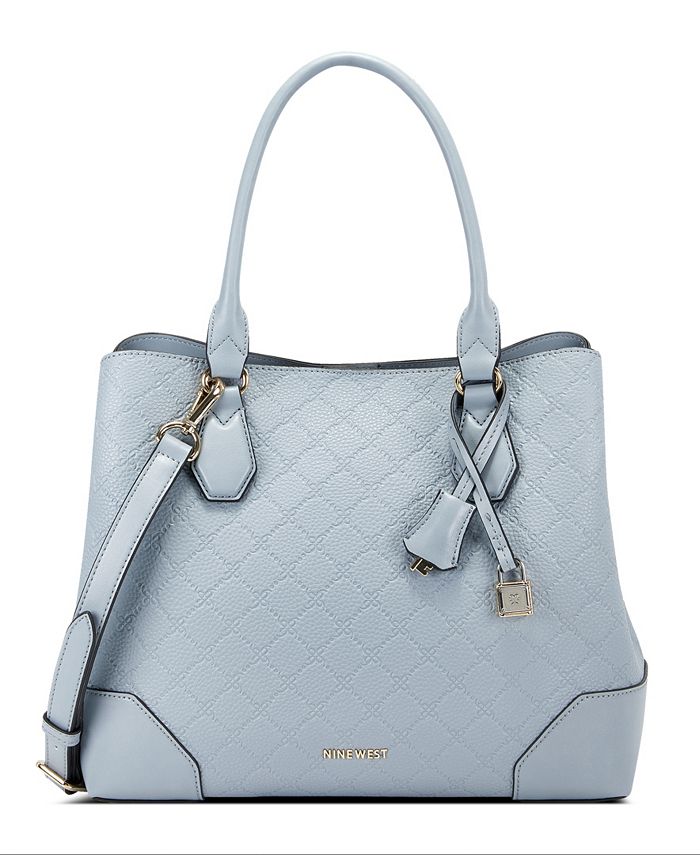Nine West Women's Brooklyn Jet Set Carryall Tote Bag - Shoulder Bag & Purse | Cotton Blend Lining, Spacious Design