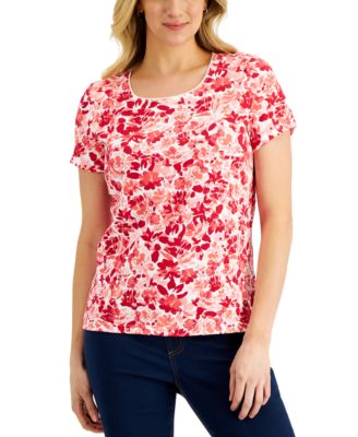 Karen Scott Petite Monochrome Floral 