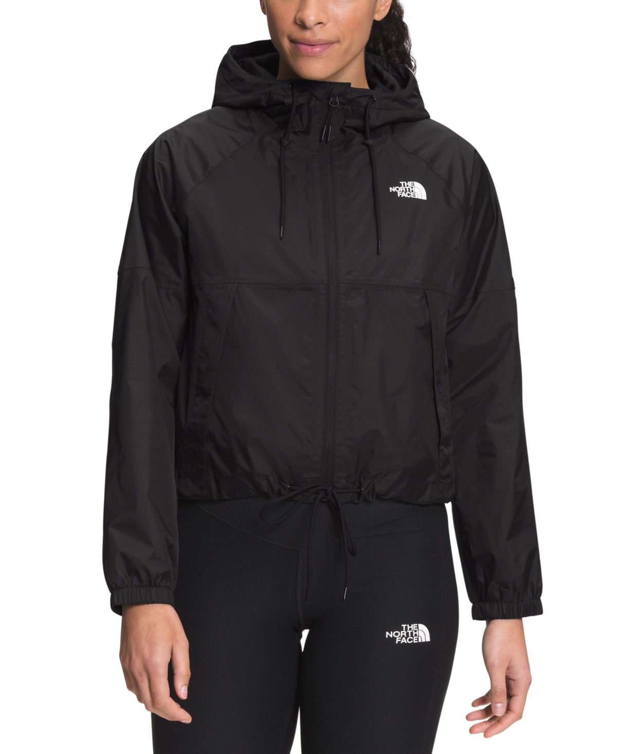 Shop The North Face Women's Antora Hooded Rain Jacket In Tnf Black