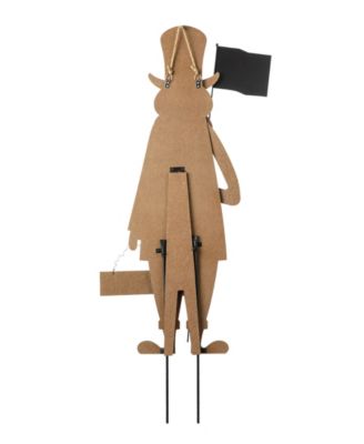 Wooden Patriotic Uncle Sam Yard Stake or Wall Decor or Porch Decor Kd, Three Function, 36"