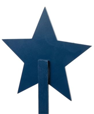 Wooden Patriotic Star Yard Stake, Set of 3