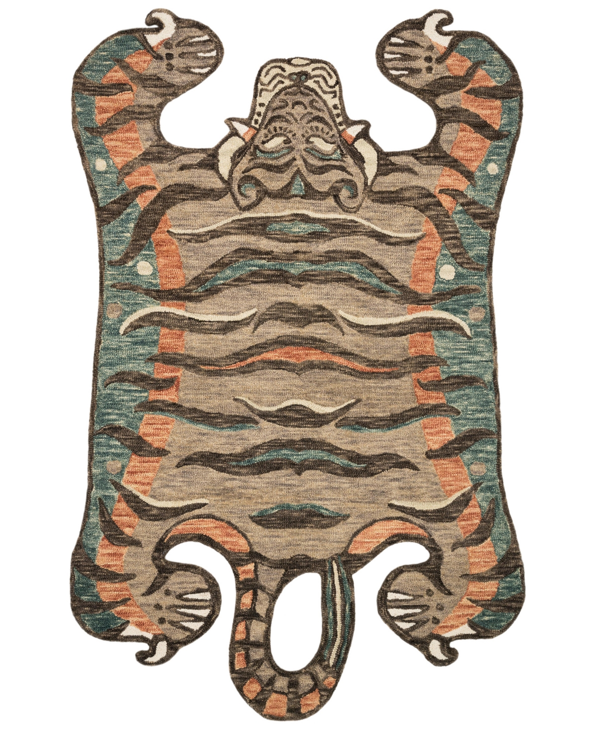 Justina Blakeney Feroz Fer-04 5' x 7'6in Area Rug - Brown