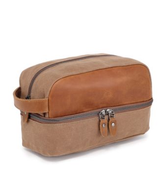 Stone Creek Waxed Canvas Toiletry Bag