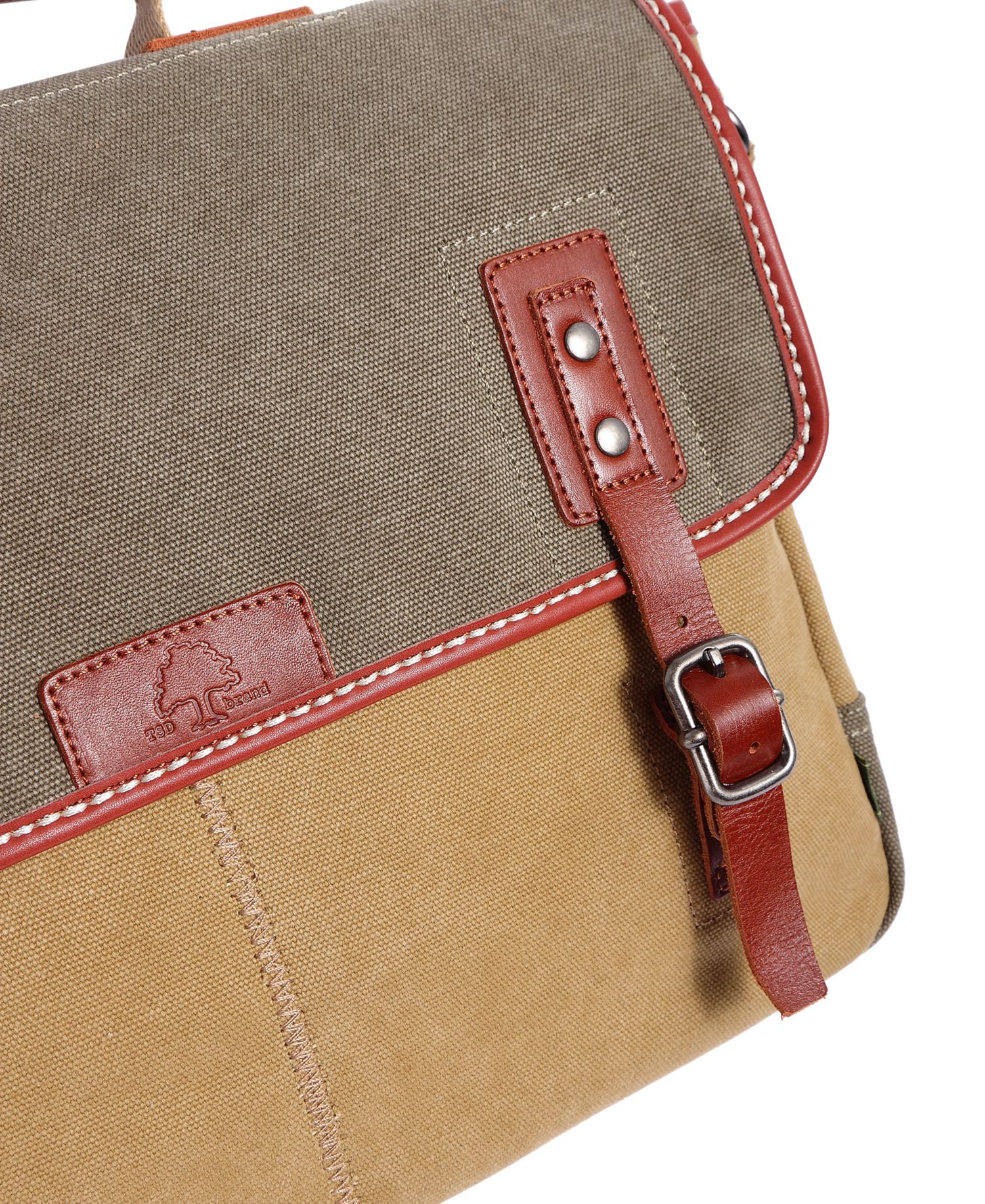Mountain Wood Canvas Messenger Bag