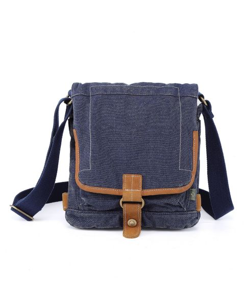 Женская сумка TSD BRAND Atona Classic Flap Canvas Crossbody, цвет: Синий