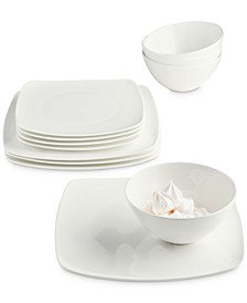 Soft Square 12-Pc. Dinnerware Set, Service for 4, Created for Macy's