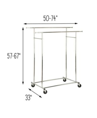 Honey Can Do Dual Bar Adjustable Garment Rack - Macy's