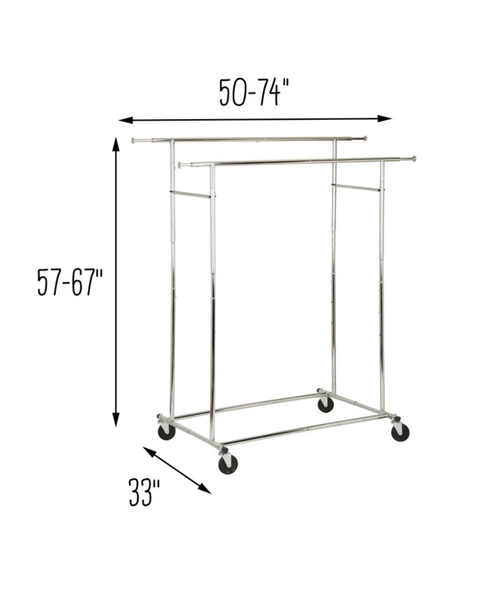 Honey Can Do Dual Bar Adjustable Garment Rack Macy's