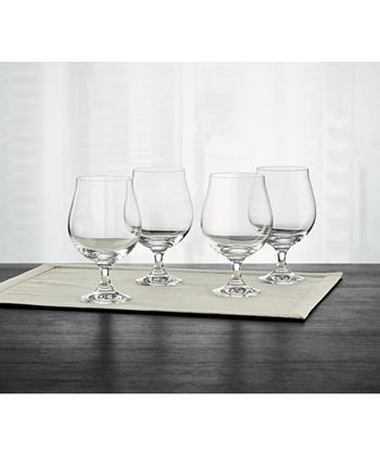 Hotel Collection Set of 4 Black-Cased Stem Wine Glasses, Created for Macy's  - Macy's