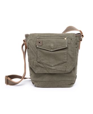 Spring Palm Canvas Crossbody Bag