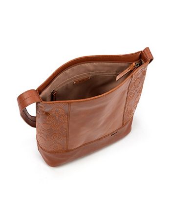 The Sak Brown Leather Women's Large Strap Hobo Shoulder Bag Purse