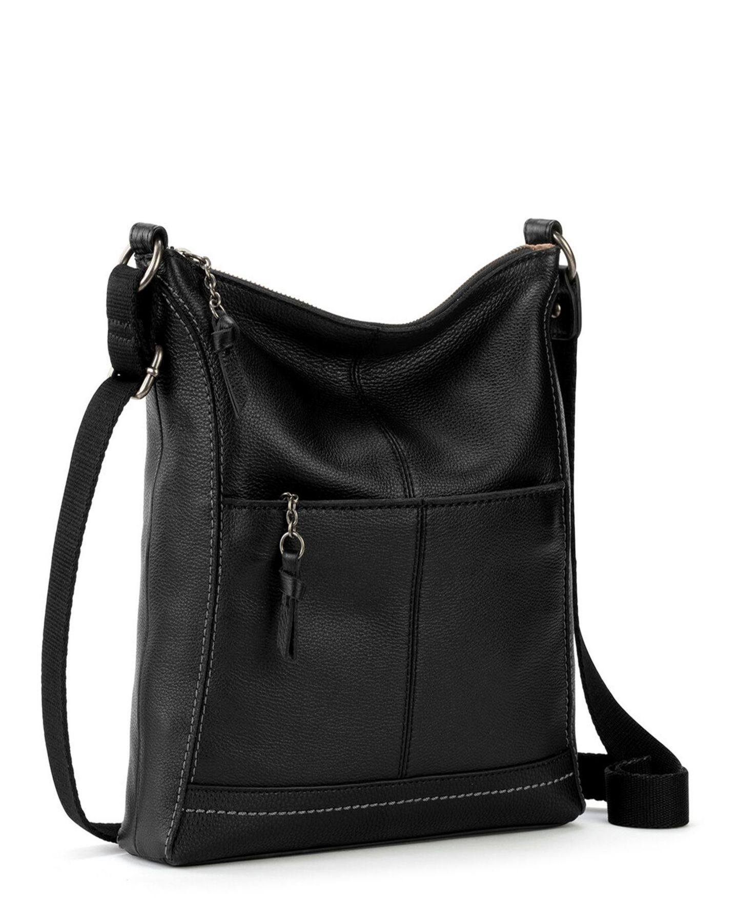 Женская сумка The Sak Lucia Leather Crossbody, цвет: Чёрный — фото 8