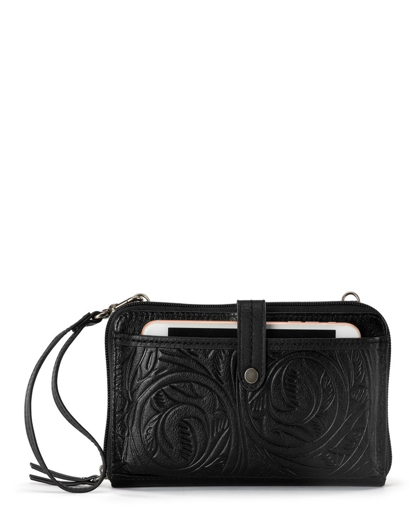 Женская сумка The Sak Iris Leather Convertible Crossbody, цвет: Чёрный — фото 1