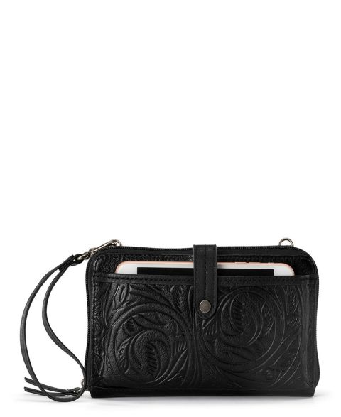 Женская сумка The Sak Iris Leather Convertible Crossbody, цвет: Чёрный