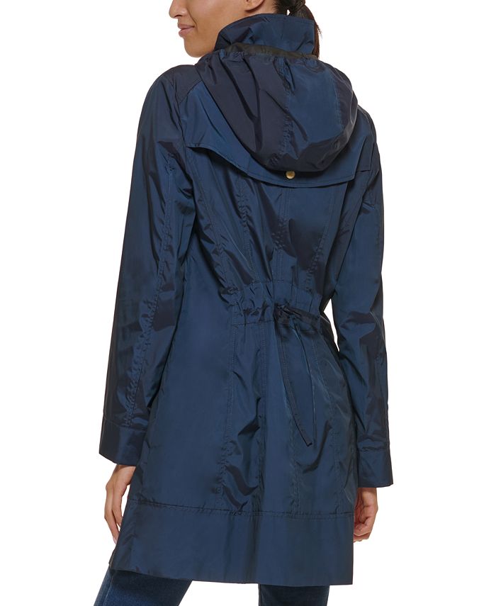 Cole Haan Packable Hooded Raincoat & Reviews Coats & Jackets Women