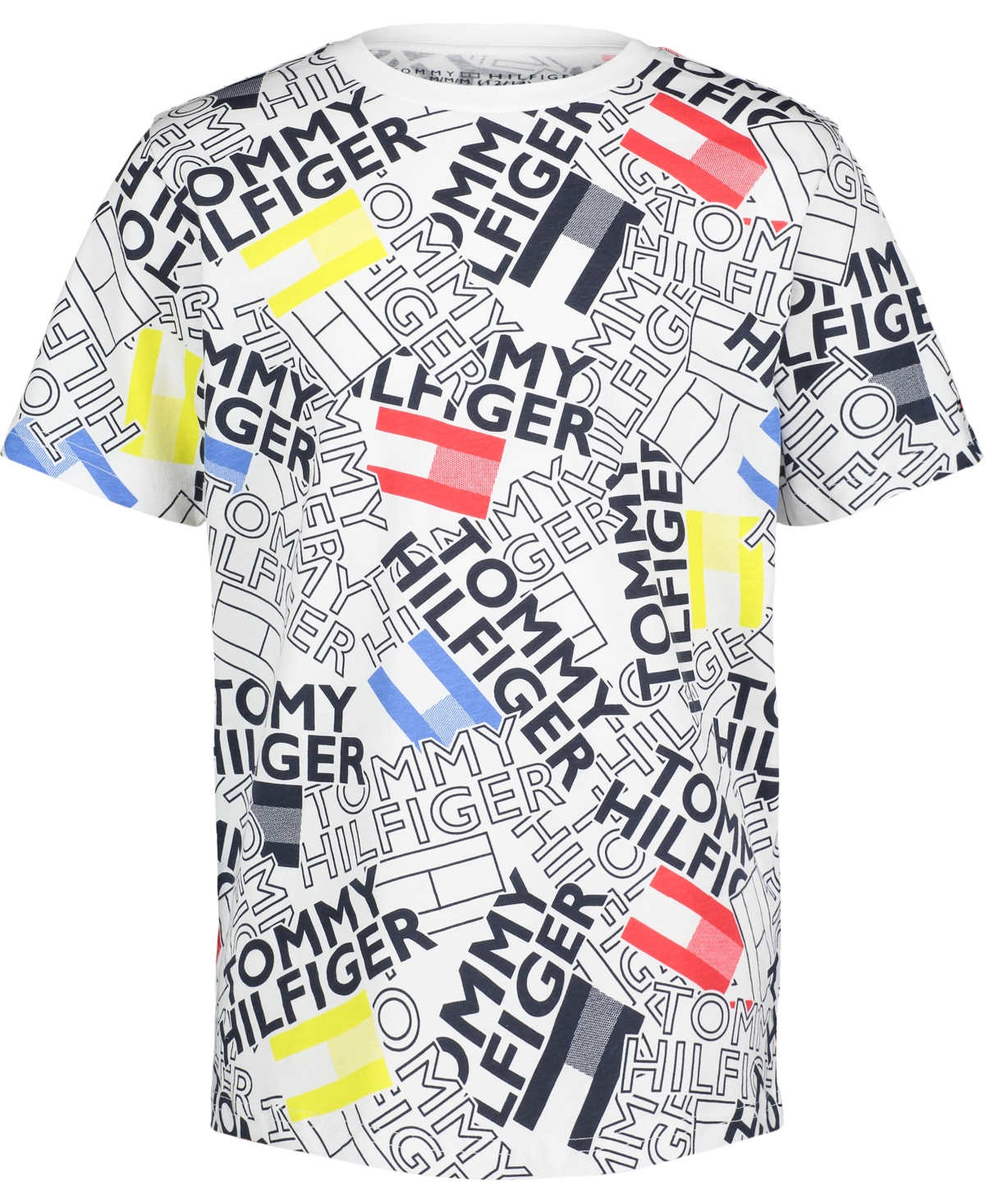 Tommy Hilfiger Kids' Little Boys Tossed Print T-shirt In Bright White ...