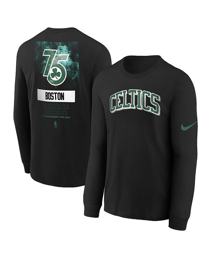 Nike Big Boys Boston Celtics Practice Long Sleeve T-Shirt - Macy's