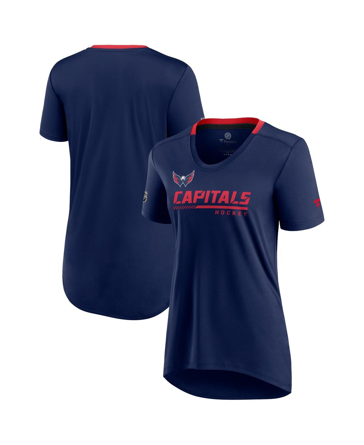 Women's FanaticsWashington Capitals Authentic Pro Locker Room T-shirt - Navy