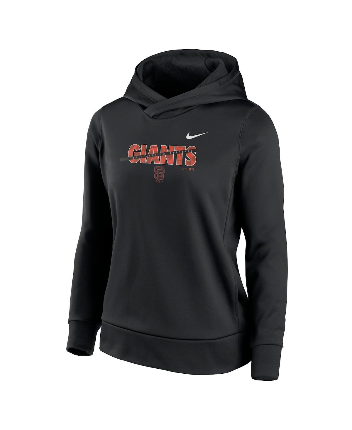 Women's NikeSan Francisco Giants Club Angle Performance Pullover Hoodie - Black