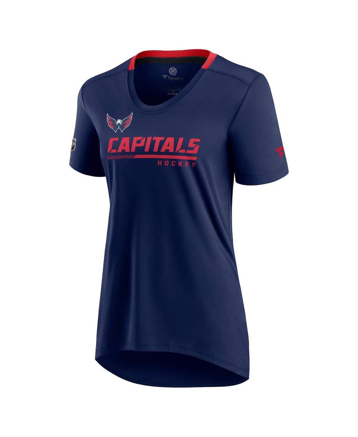 Women's FanaticsWashington Capitals Authentic Pro Locker Room T-shirt - Navy