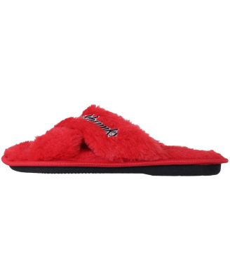 Women's Chicago Blackhawks Script Cross Slide Slippers