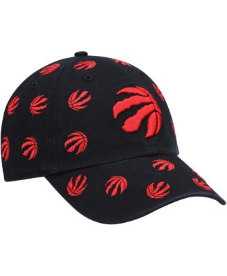Men's '47 Black Toronto Raptors Confetti Cleanup Adjustable Hat