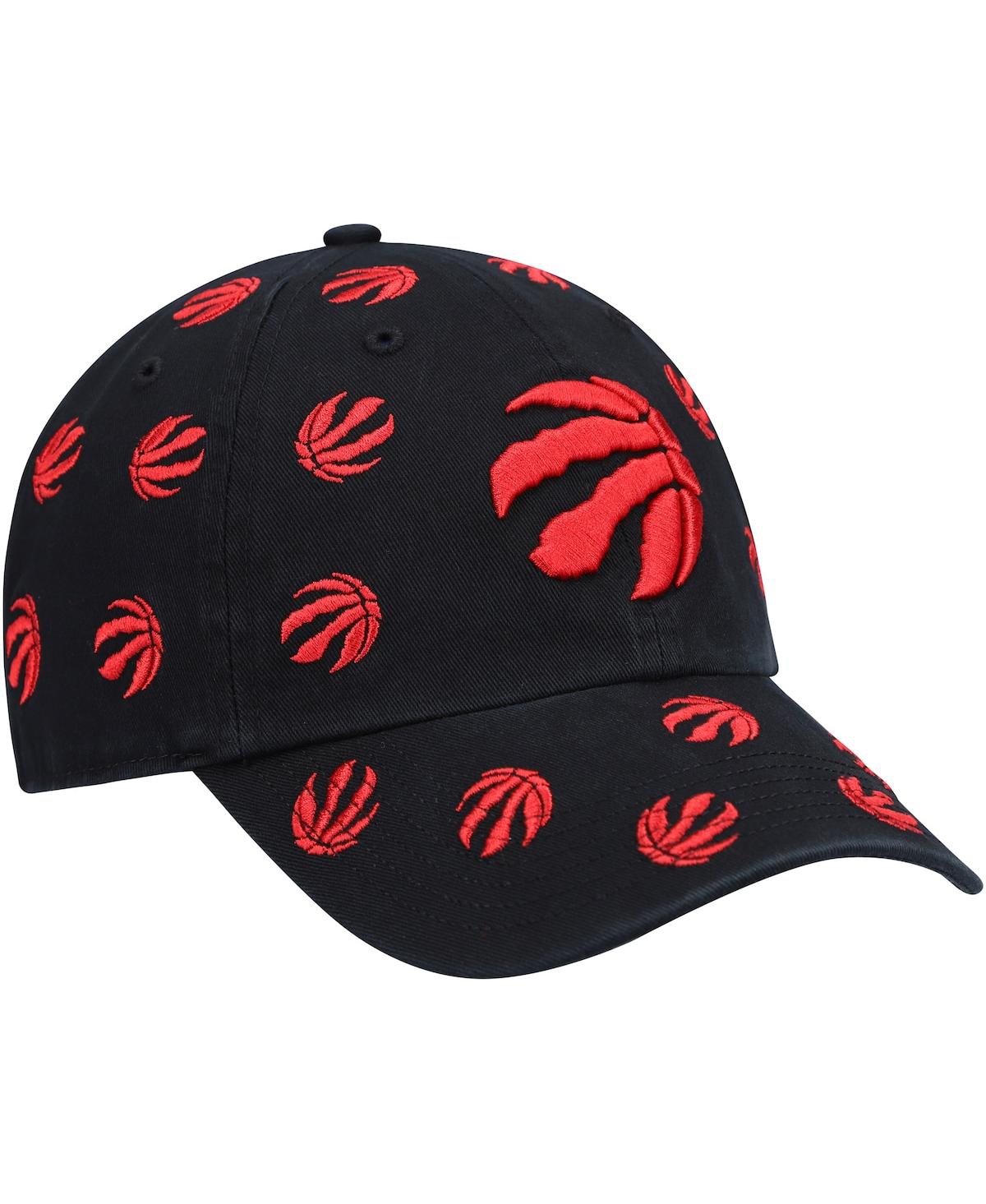 Men's '47Toronto Raptors Confetti Cleanup Adjustable Hat - Black