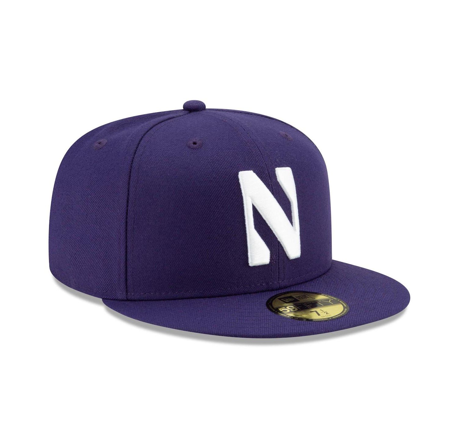 Men's Purple Northwestern Wildcats Primary Team Logo Basic 59FIFTY Fitted Hat
