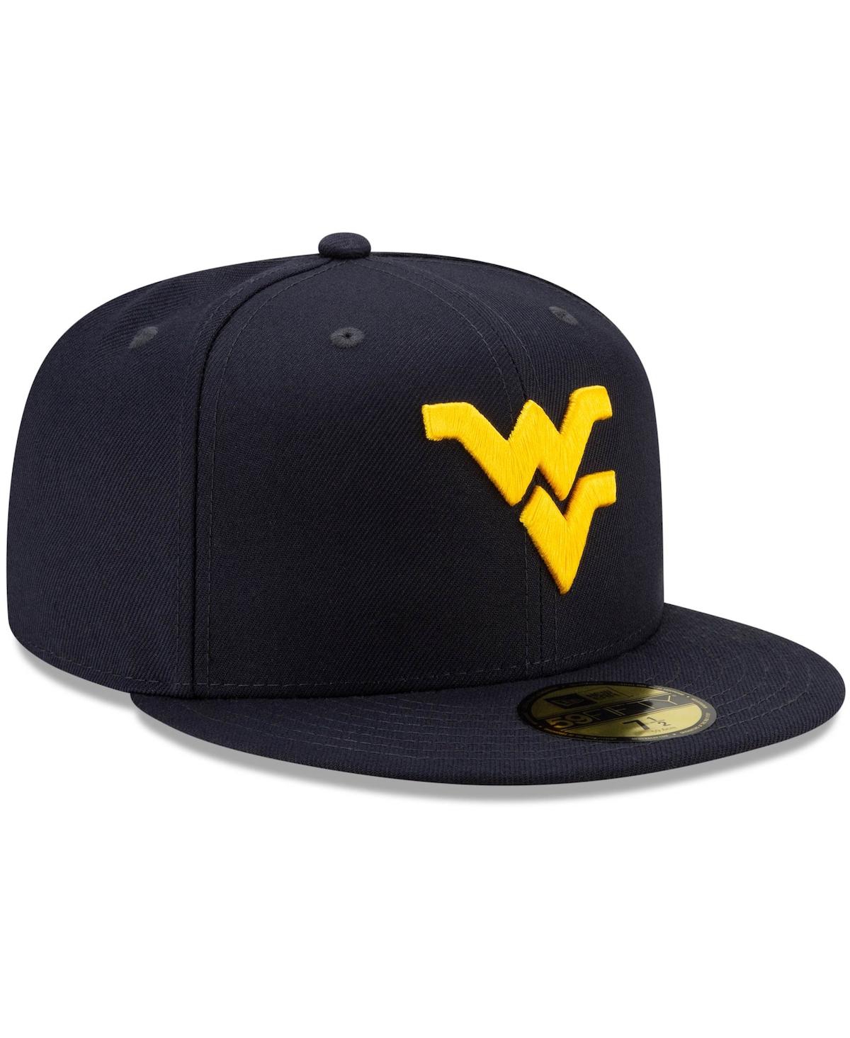 Men's New EraWest Virginia Mountaineers Basic 59FIFTY Team Fitted Hat - Navy