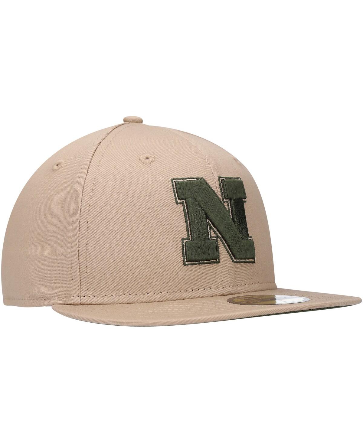 Men's New EraNebraska Huskers Camel & Rifle 59FIFTY Fitted Hat - Tan