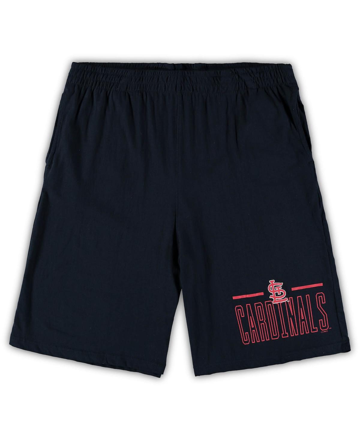 Shop Concepts Sport Men's  Red, Navy St. Louis Cardinals Big And Tall T-shirt And Shorts Sleep Set In Red,navy