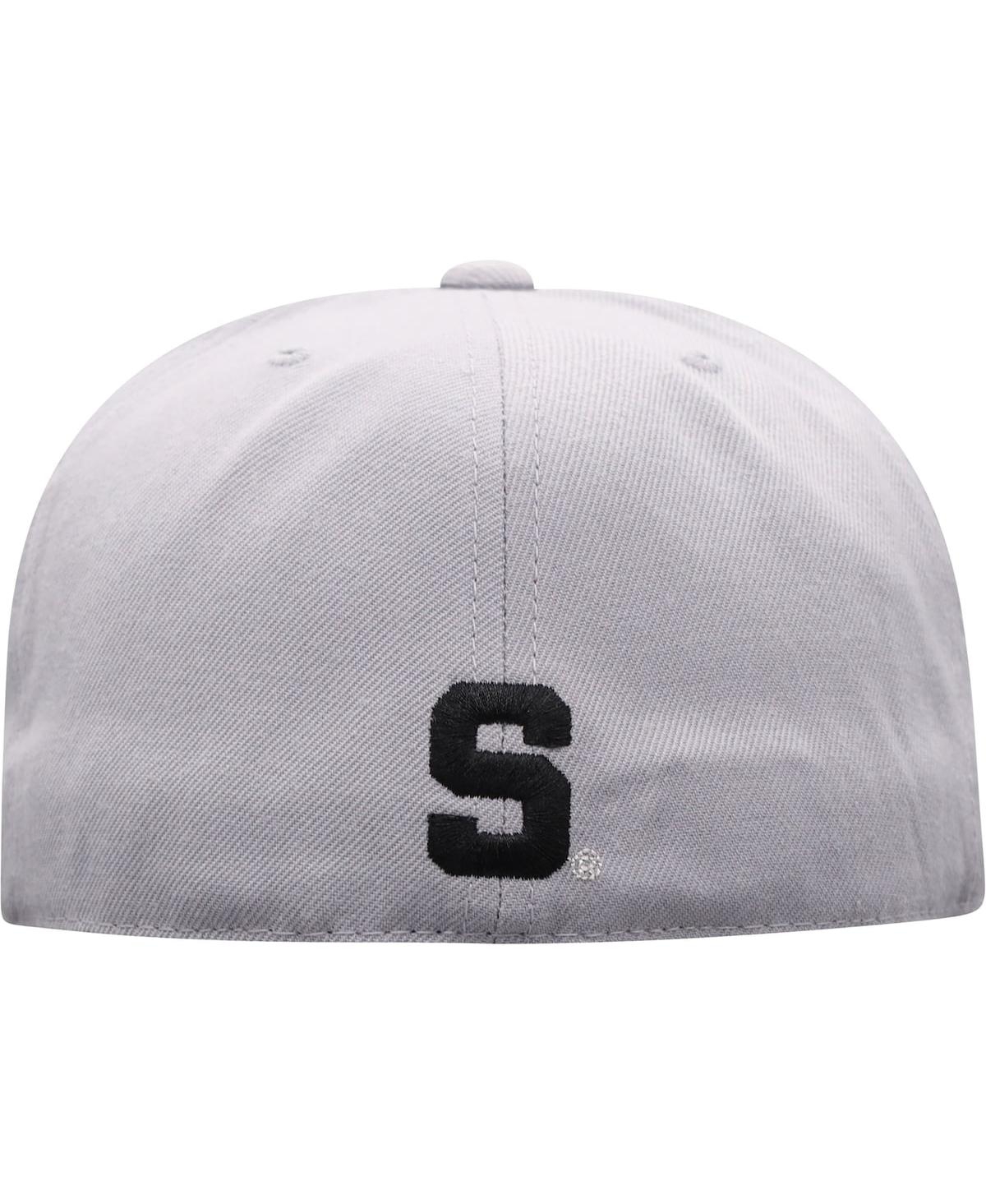 Men's Top of the WorldMichigan State Spartans Fitted Hat - Gray