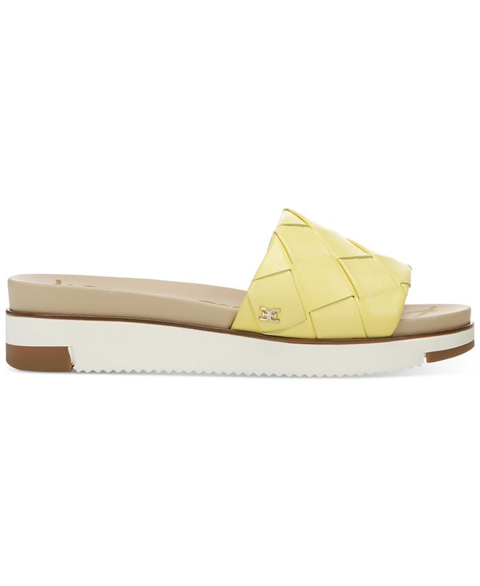 Sam Edelman Women's Adaley Woven Platform Sport Slides & Reviews