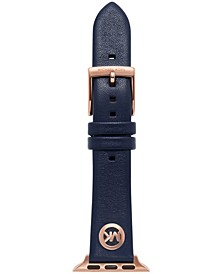 Navy Leather Band for Apple Watch 38mm and 40mm