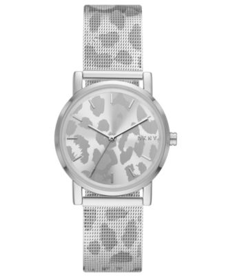dkny leopard watch