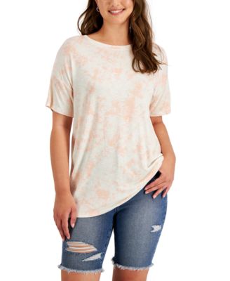 Style & Co - Women's Printed Drapey T-Shirt