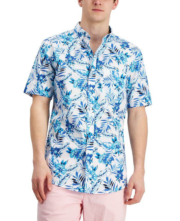 Club Room Men's Floral-Print Shirt, Created for Macy's - Macy's
