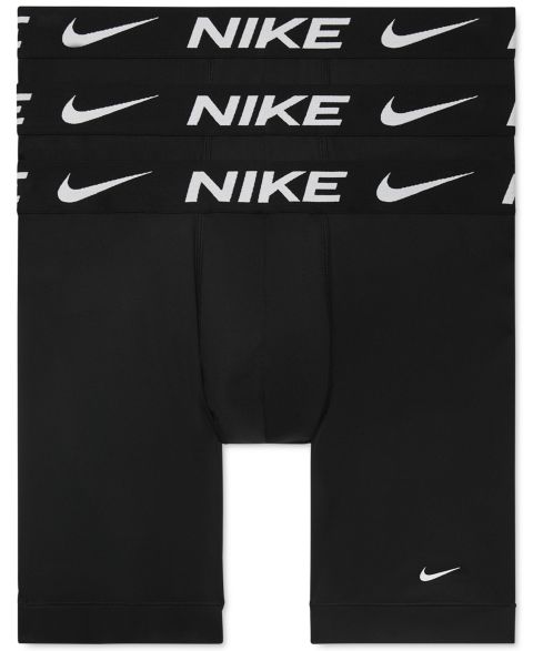 Трусы-боксеры Micro для мужчин, 3 шт. — Nike, цвет: Чёрный