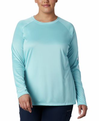 Columbia Plus Size PFG Tidal Tee II Omni-Shade T-Shirt - Macy's