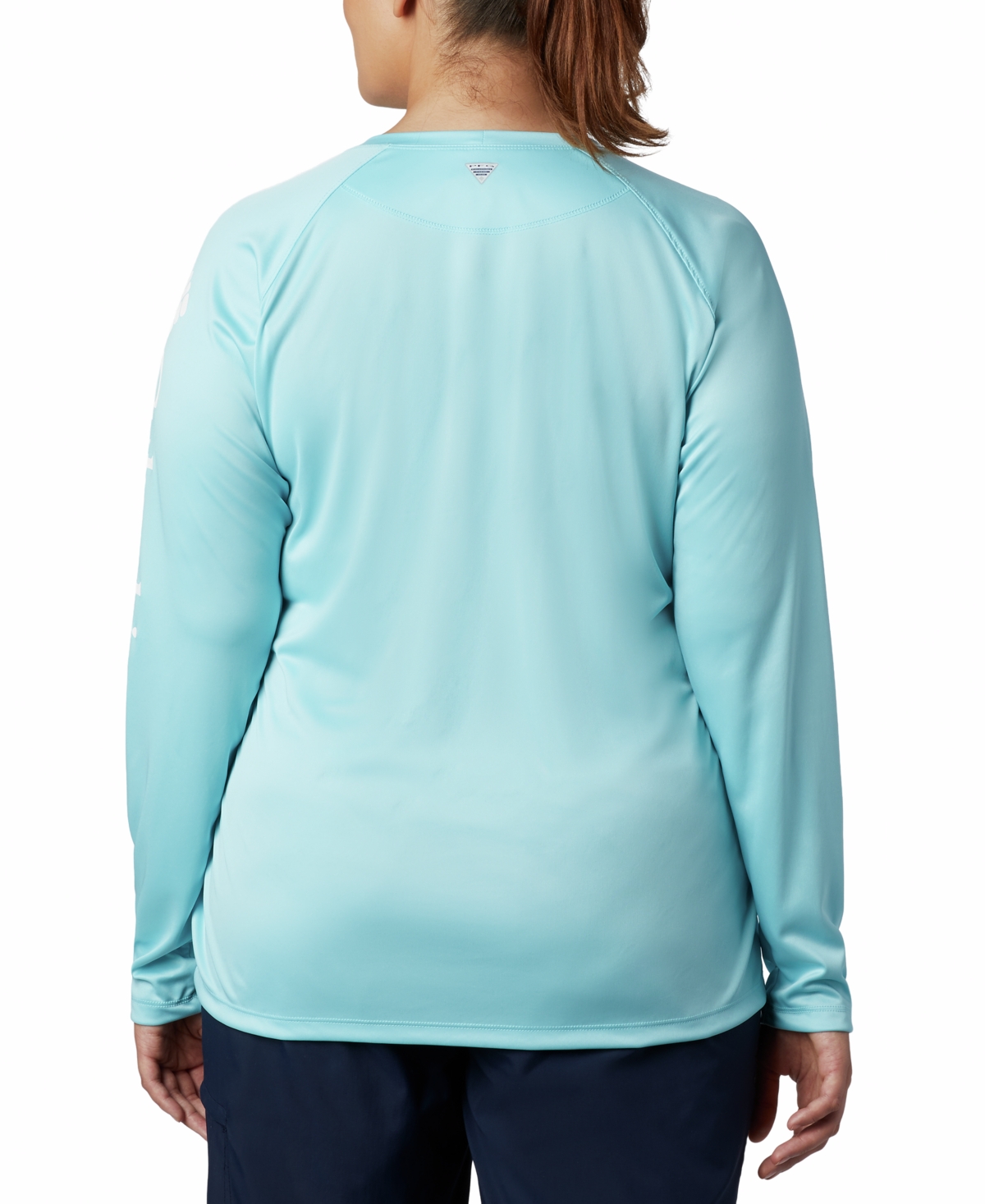 Columbia Plus Size Pfg Tidal Tee Ii Omni-shade T-shirt In Clear Blue