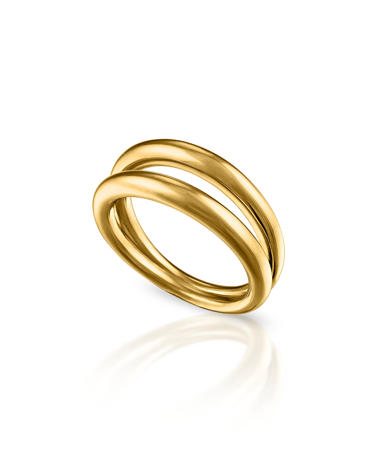 Women's Phoenix 18K Gold-Plated Brass Plain Ring - Gold-Plated