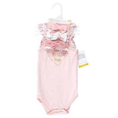 Baby Girls Hudson Sleeveless Bodysuit and Headband Set, Soft Pink Roses