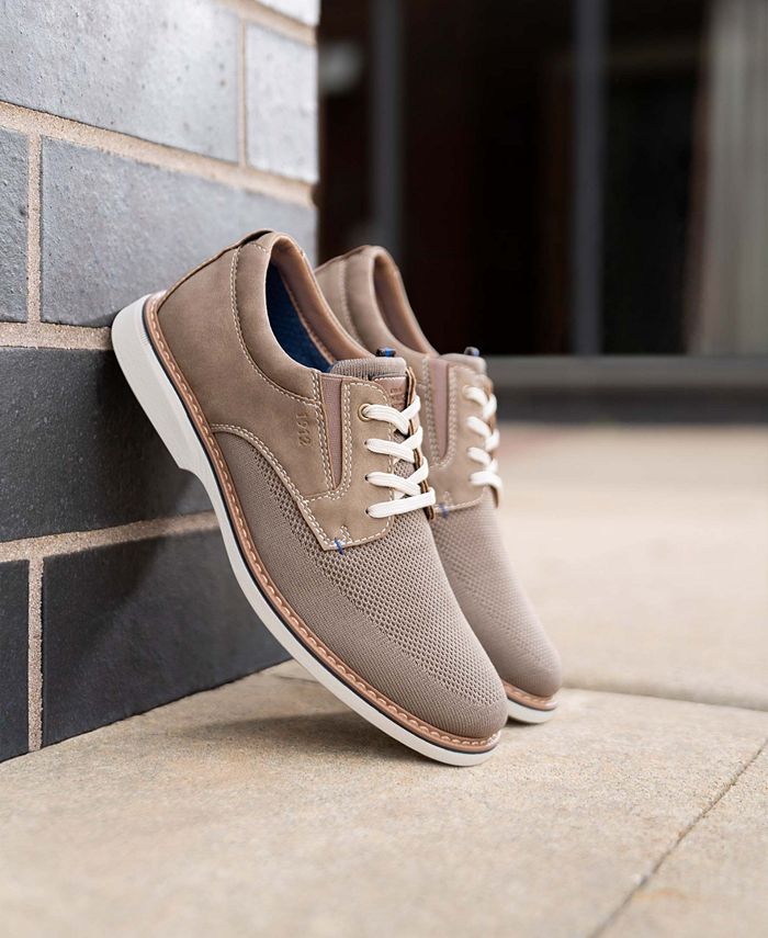 Nunn Bush Men's Otto Knit Plain Toe Lace Up Oxford Shoes & Reviews