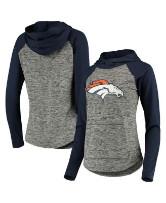 G-III 4Her by Carl Banks Women's Heather Gray, Orange Denver Broncos  Championship Ring Pullover Hoodie - Macy's