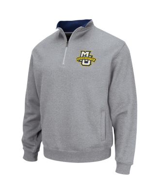 Men's Heathered Gray Marquette Golden Eagles Tortugas Team Logo Quarter-Zip Jacket