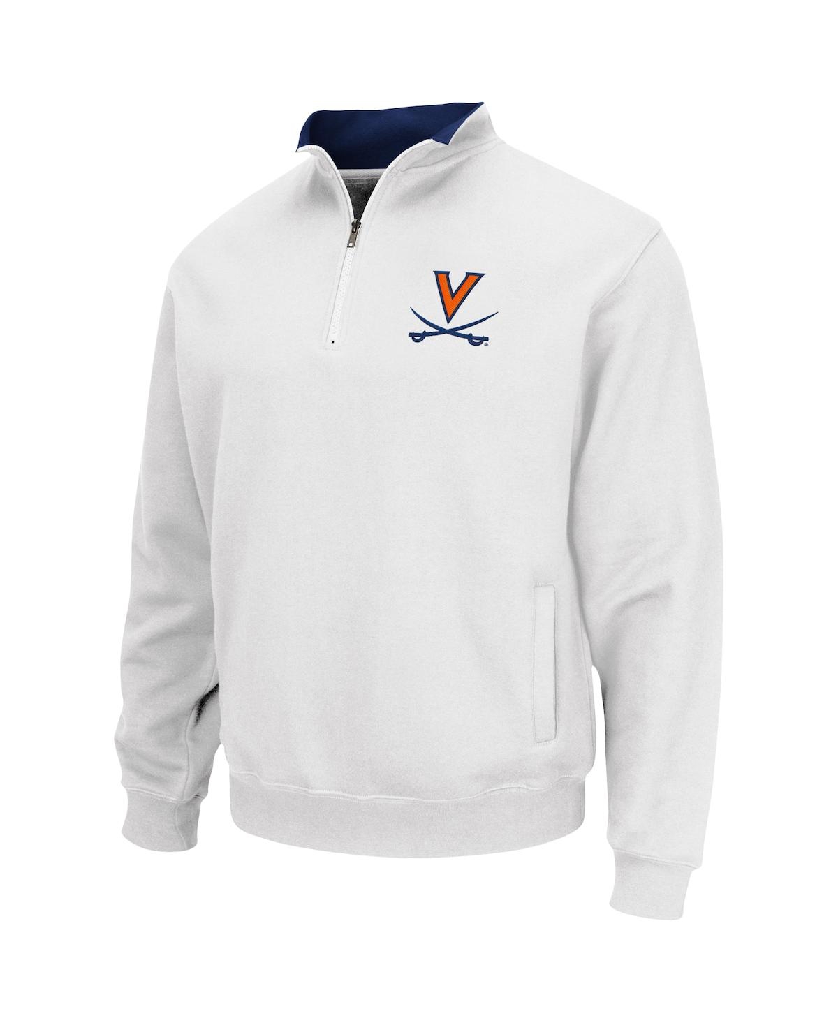 Shop Colosseum Men's  White Virginia Cavaliers Tortugas Team Logo Quarter-zip Jacket