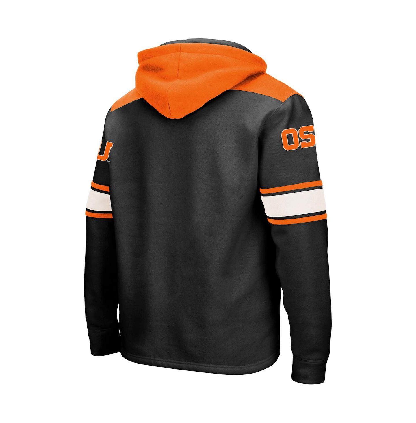 Мужское худи Colosseum Black Oregon State Beavers 2.0 Lace-Up — фото 4